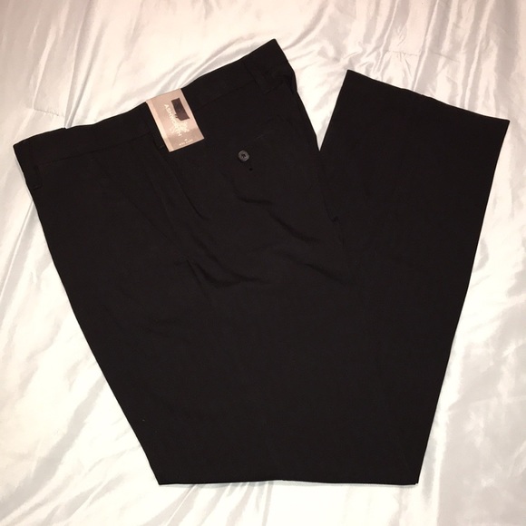 Ashworth Flat Front Golf Pants, Black, 34/32, NWT! - Picture 13 of 15